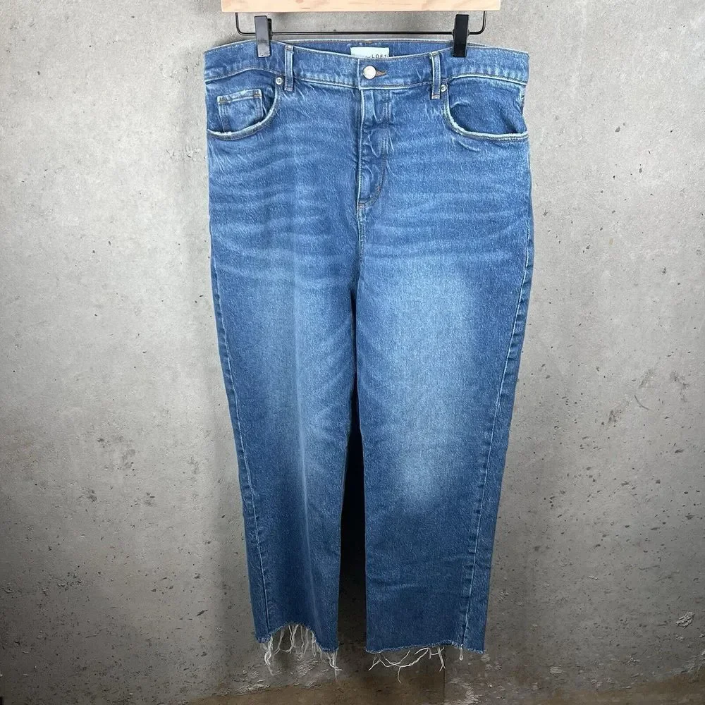 LOFT High Rise Blue Jeans - Picture 1 of 11